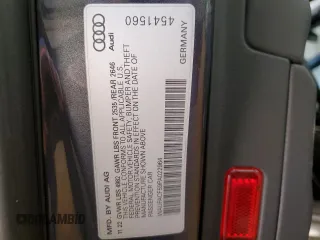 2023 Audi A5 Sportback S line Premium Plus with VIN WAUFACF59PA022964, listed as a Copart auction lot 86434774 with 39,958 mi miles and Salvage Title. Bid and sale history available at carsss.com. Image 14.