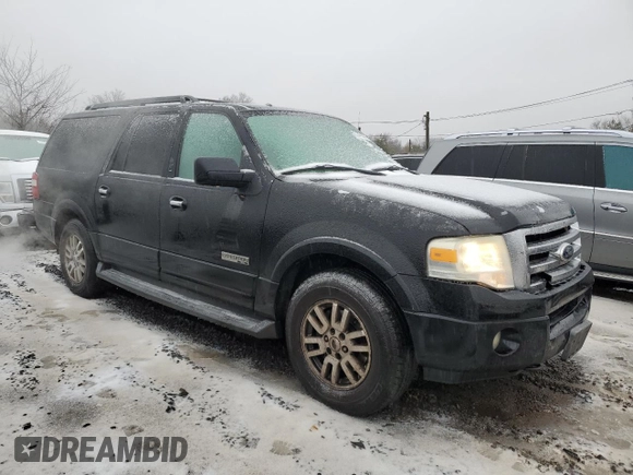2008 Ford Expedition Max SSV with VIN 1FMFK16558LA04337, listed as a Copart auction lot 44235335 with 219,767 mi miles and Salvage title. Bid and sale history available at DreamBid. Image 4.