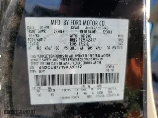 2009 Mercury Mariner Premier with VIN 4M2CU87719KJ20162, listed as a Copart auction lot 84315594 with 143,548 mi miles and Salvage Title. Bid and sale history available at carsss.com. Image 14.