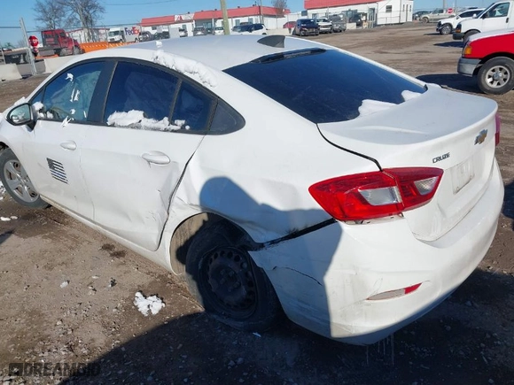 2017 Chevrolet Cruze LS with VIN 1G1BC5SM6H7221790, listed as a IAAI auction lot 41625345 with NaN miles. Bid and sale history available at carsss.com. Image 3.