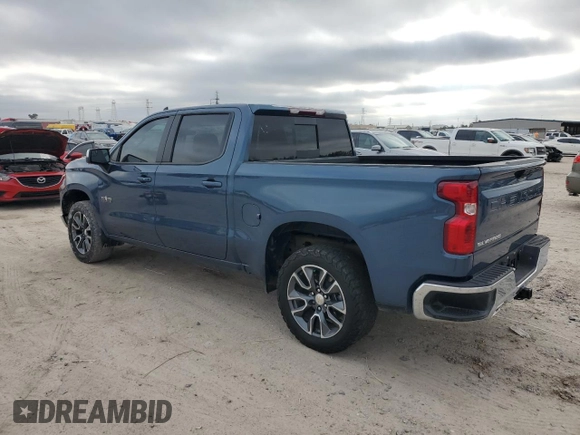 2024 Chevrolet Silverado 1500 LT with VIN 1GCUDDE82RZ256810, listed as a Copart auction lot 86502814 with 9,224 mi miles and Salvage Title. Bid and sale history available at carsss.com. Image 2.