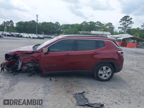 2022 Jeep Compass Altitude with VIN 3C4NJCBB9NT187445, listed as a IAAI auction lot 42090981 with 37,168 mi miles and . Bid and sale history available at DreamBid. Image 15.