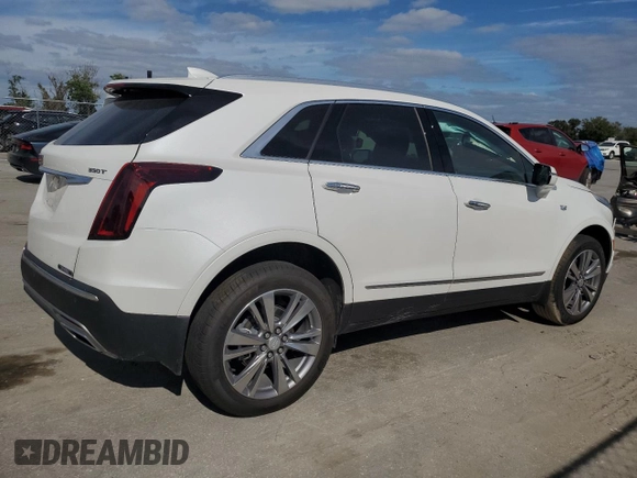 2024 Cadillac XT5 FWD Premium Luxury with VIN 1GYKNCR46RZ753164, listed as a Copart auction lot 80953594 with 11,953 mi miles and Non Repairable. Bid and sale history available at carsss.com. Image 3.