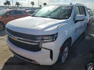 2021 Chevrolet Tahoe LS with VIN 1GNSCMKD6MR175627, listed as a Copart auction lot 74973534 with Not provided miles and Non repairable. Bid and sale history available at DreamBid. Image 1.