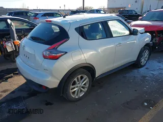 2015 Nissan Juke SV with VIN JN8AF5MVXFT563946, listed as a IAAI auction lot 41561323 with 122,195 mi miles and . Bid and sale history available at DreamBid. Image 4.