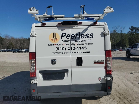 2017 Ram ProMaster Cargo with VIN 3C6TRVAG8HE511008, listed as a Copart auction lot 44364135 with 114,259 mi miles and Clean Title. Bid and sale history available at DreamBid. Image 6.
