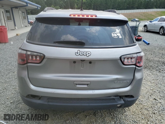 2018 Jeep Compass Sport с VIN 3C4NJCAB3JT226722, выставлен на аукционе Copart как лот 59609515 с пробегом 115 494 миль миль и Списание • Salvage title. История ставок и продаж доступна на DreamBid. Изображение 6.