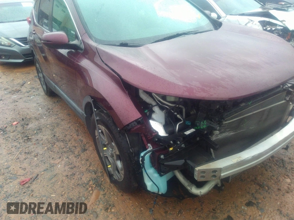 2019 Honda CR-V EX-L with VIN 5J6RW1H89KL006607, listed as a IAAI auction lot 41558933 with 71,408 mi miles. Bid and sale history available at carsss.com. Image 1.