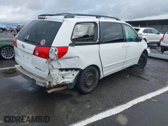 2007 Toyota Sienna CE with VIN 5TDZK23C47S021234, listed as a IAAI auction lot 41795309 with 0 mi miles. Bid and sale history available at carsss.com. Image 4.