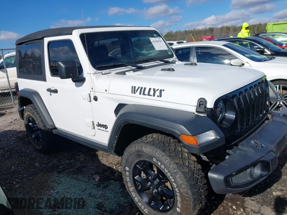 2021 Jeep Wrangler Sport S with VIN 1C4HJXAG0MW757133, listed as a IAAI auction lot 41028980 with 53,165 mi miles and . Bid and sale history available at DreamBid. Image 1.
