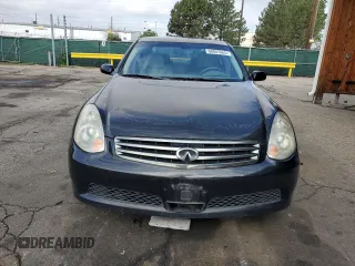 2006 Infiniti G35 z VIN JNKCV51F96M612907, wystawiony jako Copart lot #60003065 z przebiegiem 163 920 mil mil oraz Czysty tytuł • Clean title. Historia ofert i sprzedaży dostępna na DreamBid. Obrazek 5.