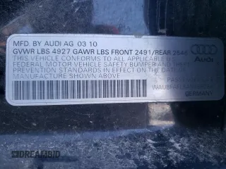 2010 Audi A4 2.0T Premium with VIN WAUBFAFL5AN055284, listed as a Copart auction lot 41856275 with 137,880 mi miles and Clean Title. Bid and sale history available at carsss.com. Image 12.