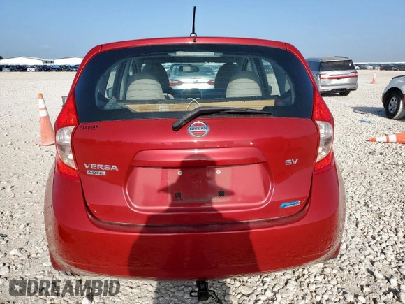 2015 Nissan Note S Plus with VIN 3N1CE2CP7FL394369, listed as a Copart auction lot 62776985 with 70,920 mi miles and Salvage title. Bid and sale history available at DreamBid. Image 6.