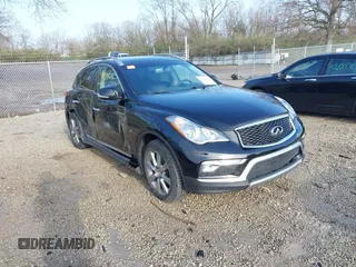 2017 Infiniti QX50 with VIN JN1BJ0RRXHM411985, listed as a IAAI auction lot 41990322 with 75,736 mi miles. Bid and sale history available at carsss.com. Image 1.