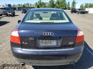 2002 Audi A4 1.8T with VIN WAULC68E42A178477, listed as a Copart auction lot 53387164 with 81,263 mi miles and Clean Title. Bid and sale history available at carsss.com. Image 6.