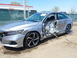 2022 Honda Accord Sedan Sport SE with VIN 1HGCV1F43NA080895, listed as a IAAI auction lot 42117518 with 39,519 mi miles. Bid and sale history available at carsss.com. Image 6.