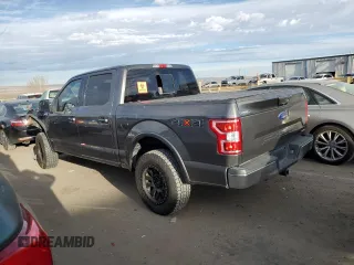 2018 Ford F-150 XL with VIN 1FTEW1EP0JKE59776, listed as a Copart auction lot 46845825 with 107,567 mi miles and Salvage Title. Bid and sale history available at carsss.com. Image 2.
