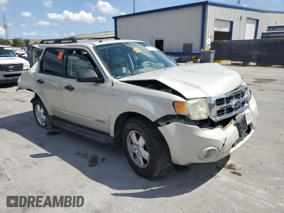 2008 Ford Escape XLT with VIN 1FMCU93128KA46421, listed as a Copart auction lot 50521245 with 251,985 mi miles and Salvage title. Bid and sale history available at DreamBid. Image 4.