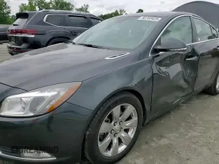 2013 Buick Regal Turbo Premium 2 with VIN 2G4GT5GV8D9166164, listed as a Copart auction lot 58703425 with 77,657 mi miles and Salvage title. Bid and sale history available at DreamBid. Image 13.