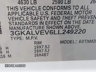 2020 GMC Terrain SLT with VIN 3GKALVEV6LL249220, listed as a IAAI auction lot 42462069 with 82,360 mi miles and . Bid and sale history available at DreamBid. Image 9.