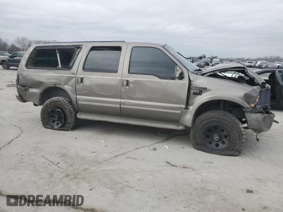 2005 Ford Excursion Limited с VIN 1FMNU43S15ED42741, выставлен на аукционе Copart как лот 43897955 с пробегом Не указан миль и Списание • Salvage title. История ставок и продаж доступна на DreamBid. Изображение 4.