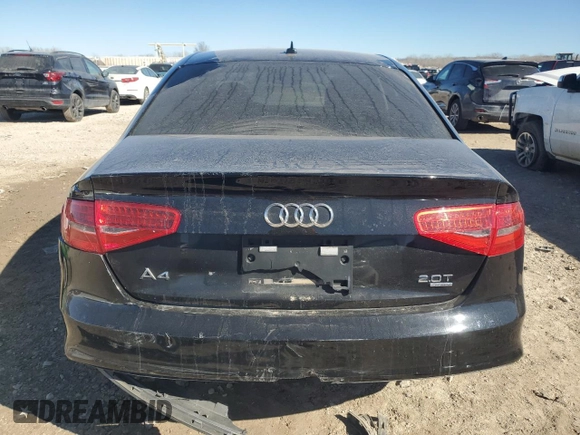 2014 Audi A4 Premium with VIN WAUBFAFL8EN045872, listed as a Copart auction lot 45340125 with 0 mi miles and Salvage Title. Bid and sale history available at carsss.com. Image 6.