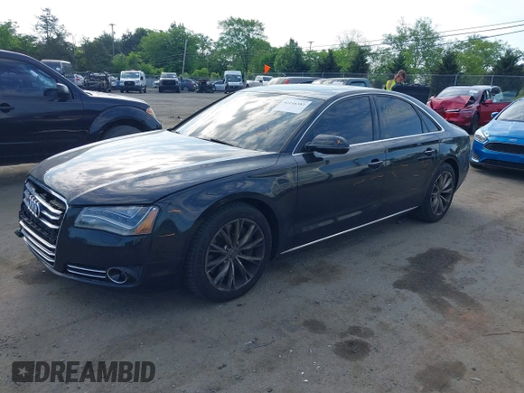 2012 Audi A8 with VIN WAUAVAFD8CN029546, listed as a IAAI auction lot 42216382 with 144,989 mi miles and . Bid and sale history available at DreamBid. Image 17.