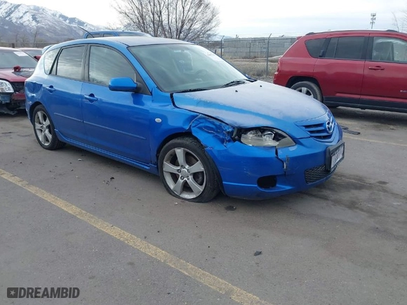 2005 Mazda Mazda3 s with VIN JM1BK143551218515, listed as a IAAI auction lot 41807363 with 229,424 mi miles. Bid and sale history available at carsss.com. Image 1.