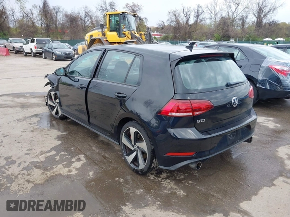 2018 Volkswagen Golf GTI S with VIN 3VW547AU1JM261492, listed as a IAAI auction lot 42007016 with 50,006 mi miles. Bid and sale history available at carsss.com. Image 3.