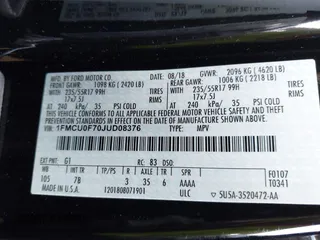 2018 Ford Escape S with VIN 1FMCU0F70JUD08376, listed as a IAAI auction lot 41960078 with 78,049 mi miles. Bid and sale history available at carsss.com. Image 9.