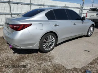2018 Infiniti Q50 3.0t LUXE with VIN JN1EV7AR0JM433778, listed as a Copart auction lot 51699865 with 100,679 mi miles and Clean Title. Bid and sale history available at carsss.com. Image 3.