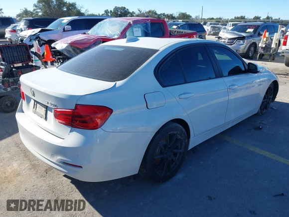 2016 BMW 3 Series 320i with VIN WBA8A9C58GK618335, listed as a IAAI auction lot 41241920 with 1 mi miles. Bid and sale history available at carsss.com. Image 4.
