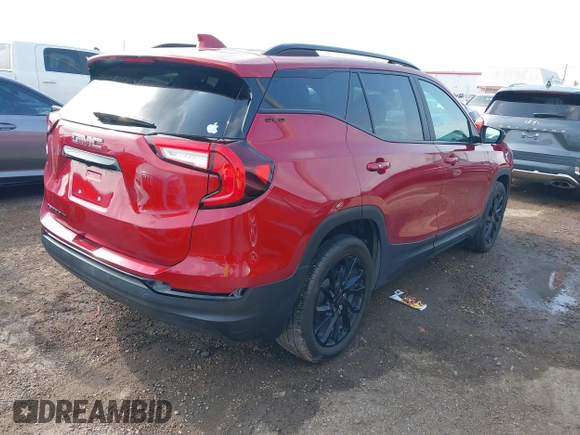2024 GMC Terrain SLE with VIN 3GKALMEG3RL278680, listed as a IAAI auction lot 42093820 with 13,105 mi miles and . Bid and sale history available at DreamBid. Image 4.
