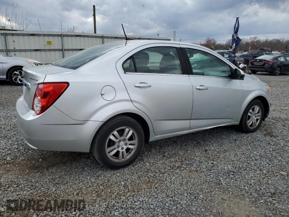 2013 Chevrolet Sonic LT with VIN 1G1JC5SG7D4187618, listed as a Copart auction lot 51382645 with 100,047 mi miles and Salvage Title. Bid and sale history available at carsss.com. Image 3.