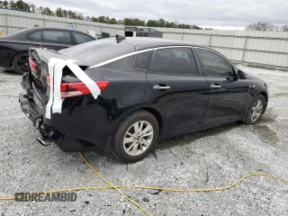 2018 Kia Optima LX with VIN 5XXGT4L39JG179934, listed as a Copart auction lot 47124485 with 135,623 mi miles and Salvage Title. Bid and sale history available at carsss.com. Image 3.
