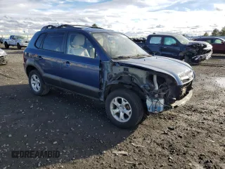 2009 Hyundai Tucson SE with VIN KM8JN72D89U977046, listed as a Copart auction lot 80712994 with 60,863 mi miles and Salvage Title. Bid and sale history available at carsss.com. Image 4.