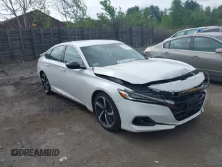 2021 Honda Accord Sport with VIN 1HGCV1F37MA060719, listed as a IAAI auction lot 42351012 with 143,869 mi miles and . Bid and sale history available at DreamBid. Image 1.