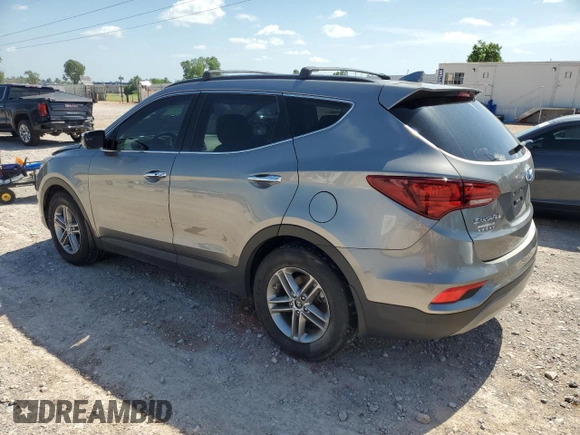 2018 Hyundai Santa Fe 2.4L with VIN 5NMZU3LB0JH065524, listed as a Copart auction lot 61853205 with 79,685 mi miles and Salvage title. Bid and sale history available at DreamBid. Image 2.