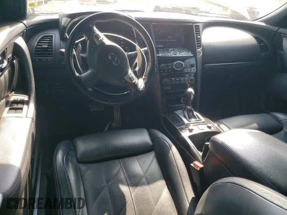 2016 Infiniti QX70 z VIN JN8CS1MU4GM670023, wystawiony jako Copart lot #59185875 z przebiegiem 123 880 mil mil oraz Szkoda całkowita • Salvage title. Historia ofert i sprzedaży dostępna na DreamBid. Obrazek 8.