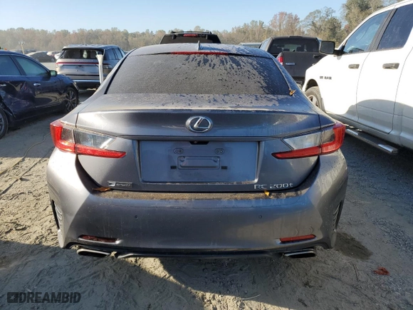 2016 Lexus RC 200t with VIN JTHHA5BC3G5000705, listed as a Copart auction lot 75477064 with NaN miles and Salvage Title. Bid and sale history available at carsss.com. Image 6.