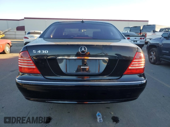 2003 Mercedes-Benz S-Class 4.3L with VIN WDBNG70J63A341497, listed as a Copart auction lot 89241655 with 88,288 mi miles and Salvage Title. Bid and sale history available at carsss.com. Image 6.