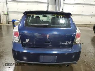 2009 Pontiac Vibe GT with VIN 5Y2SR67009Z418994, listed as a Copart auction lot 76815624 with 209,569 mi miles and Salvage Title. Bid and sale history available at carsss.com. Image 6.