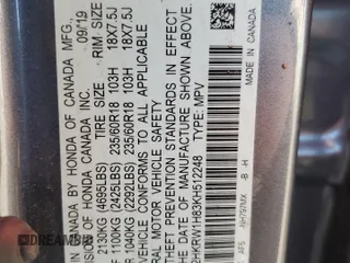 2019 Honda CR-V EX-L with VIN 2HKRW1H83KH512248, listed as a Copart auction lot 73280464 with 0 mi miles and Salvage Title. Bid and sale history available at carsss.com. Image 13.