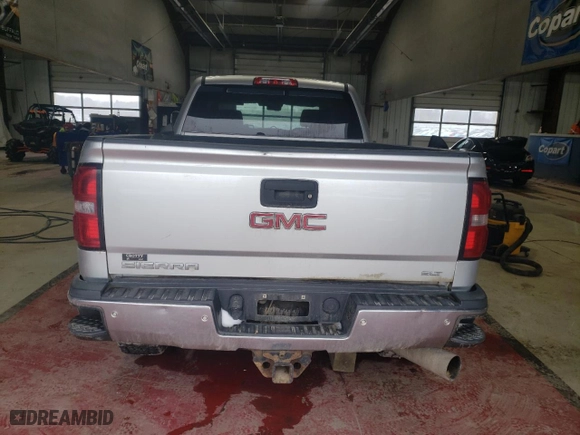 2015 GMC Sierra 2500HD SLT with VIN 1GT12ZE8XFF118001, listed as a Copart auction lot 47244475 with 119,962 mi miles and Salvage Title. Bid and sale history available at carsss.com. Image 6.