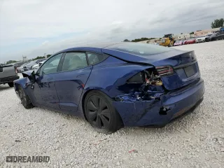 2023 Tesla Model S with VIN 5YJSA1E58PF498685, listed as a Copart auction lot 41690475 with 0 mi miles and Salvage Title. Bid and sale history available at carsss.com. Image 2.