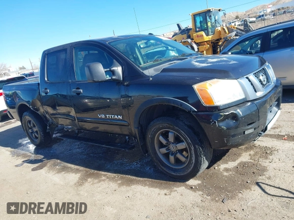 2014 Nissan Titan S with VIN 1N6AA0EC6EN506928, listed as a IAAI auction lot 41380319 with 102,669 mi miles and . Bid and sale history available at DreamBid. Image 1.