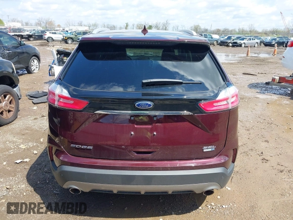 2020 Ford Edge SEL with VIN 2FMPK4J94LBA85551, listed as a IAAI auction lot 41994442 with 27,329 mi miles and . Bid and sale history available at DreamBid. Image 17.