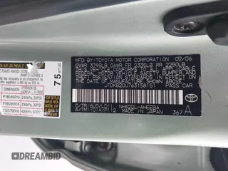 2006 Toyota Prius with VIN JTDKB20U763158151, listed as a IAAI auction lot 41637561 with 223,156 mi miles. Bid and sale history available at carsss.com. Image 9.