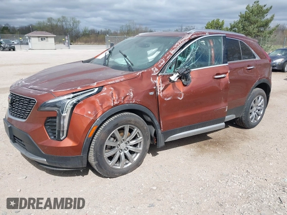 2019 Cadillac XT4 AWD Premium Luxury with VIN 1GYFZDR45KF183306, listed as a IAAI auction lot 42136598 with 44,657 mi miles and . Bid and sale history available at carsss.com. Image 19.