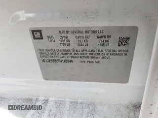 2015 Chevrolet Sonic LTZ z VIN 1G1JE6SB6F4145044, wystawiony jako IAAI lot #41579406 z przebiegiem 52 302 mil mil oraz . Historia ofert i sprzedaży dostępna na DreamBid. Obrazek 9.